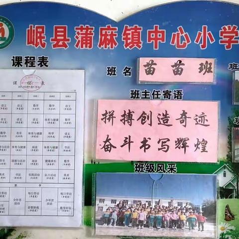 岷县蒲麻镇中心小学开展班级文化建设评比活动