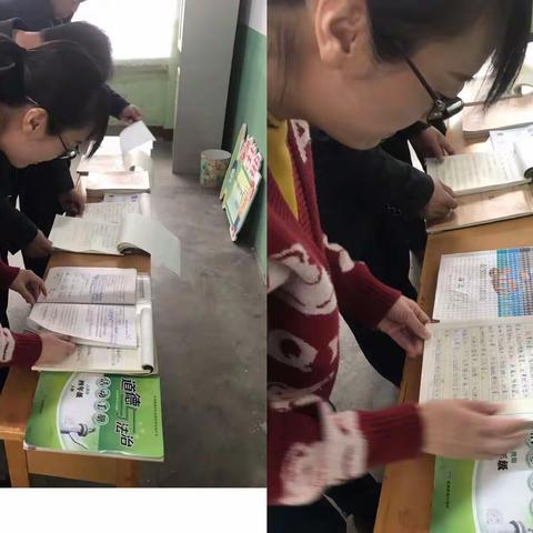 【“三抓三促”进行时】——盐镇学区抚河小学教案作业检查