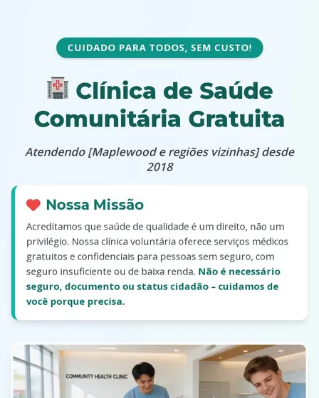 Maplewood Free Community Health Clinic: Care, Services & Support Details