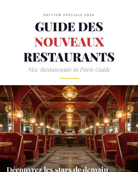 Paris 2026 New Restaurant Guide in A4