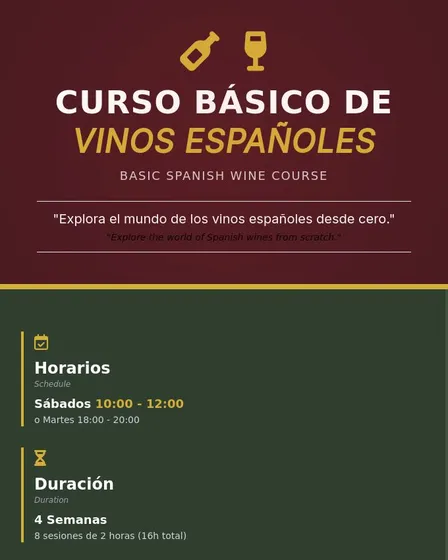 Aprende Vinos Españoles en 4 Semanas