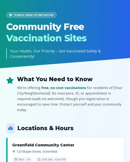 Community Free Vaccination Sites: Complete Guide