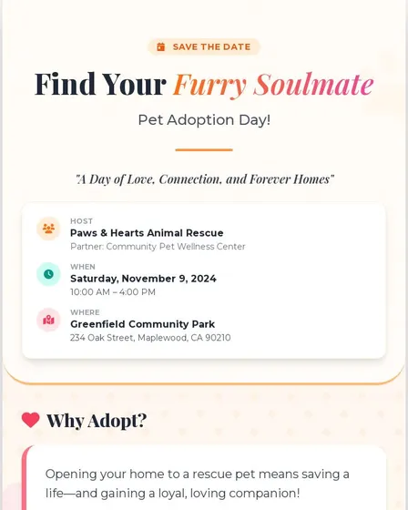 2024 Pet Adoption Day at Greenfield Park