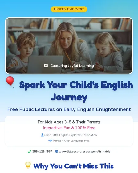 Free Kids' English Lectures: Register Now!