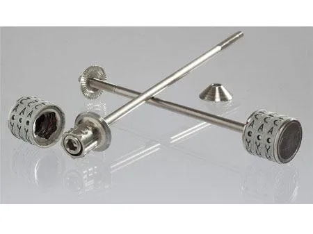 High-quality, close-up shot of a stainless steel ferrule fitting.