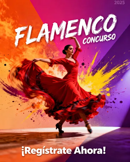 Flamenco Competition Posters - Vibrant Multi-Style Collection