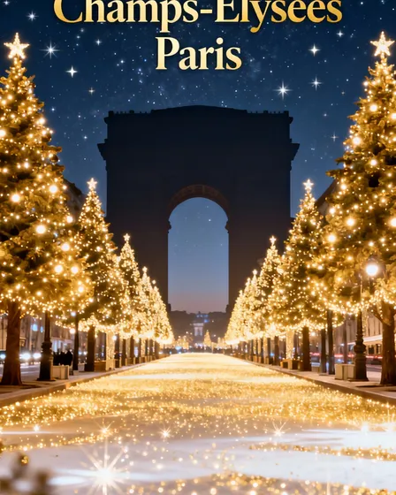 Affiche Noël Champs-Élysées 2