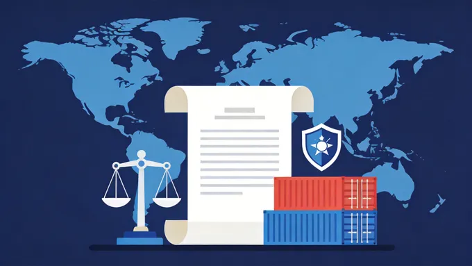 海关政策发布插画