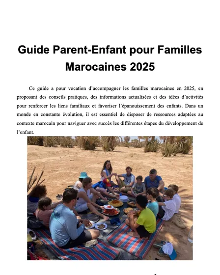Guide Parent-Enfant pour Familles Marocaines 2025 (avec images)