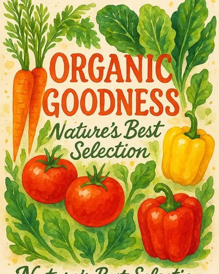Organic Produce Launch Prints - 4 Styles