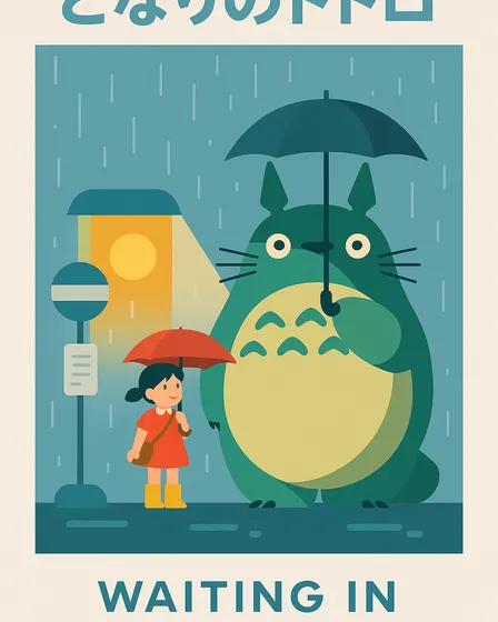 My Neighbor Totoro Famous Scenes - Decorative Prints Collection