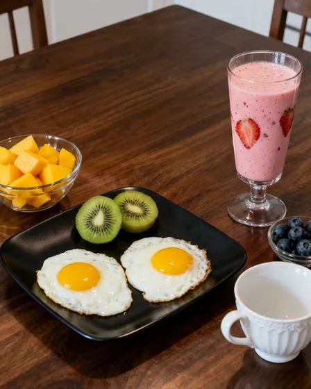 Breakfast Scene - Baguette Removed