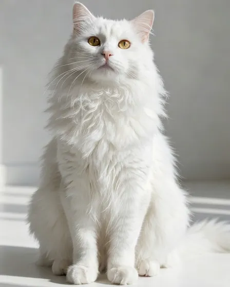 Chat Noir vers Blanc - Transformation de Couleur