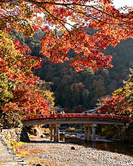 紅葉風景写真 - テキスト削除