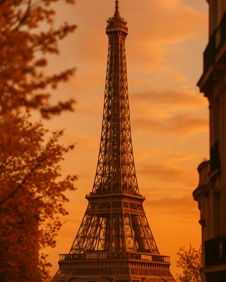 Affiche Tour Eiffel Crépuscule - Collection Photographique
