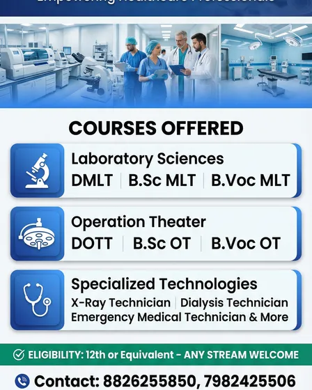 Meritus Paramedical Institute Posters - Vertical Layout