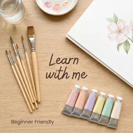 Watercolor Set Social Media Image