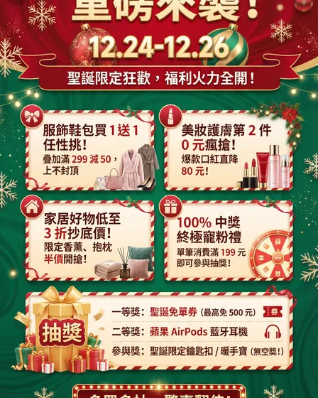聖誕促銷海報