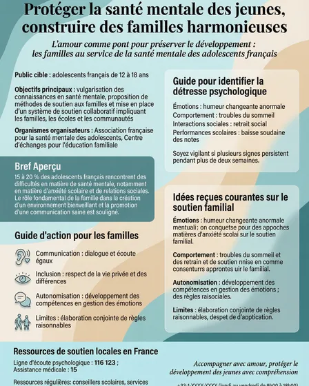 Affiches Santé Mentale Adolescents - Collection Harmonieuse