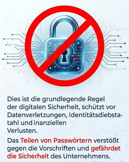 Vertical Password Security Awareness Poster