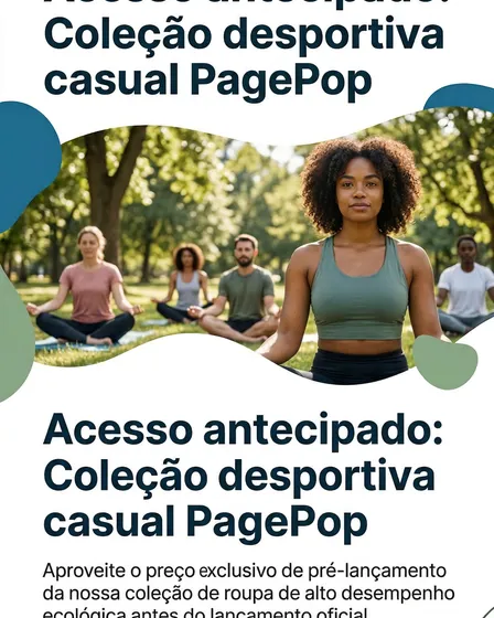 PagePop Sustainable Sportswear Summer Launch Campaign Posters