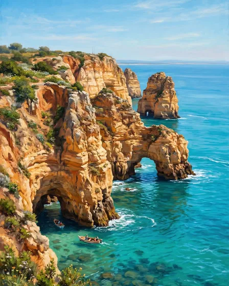 Quatro Impressões Verticais - Costa Portuguesa e Penhascos