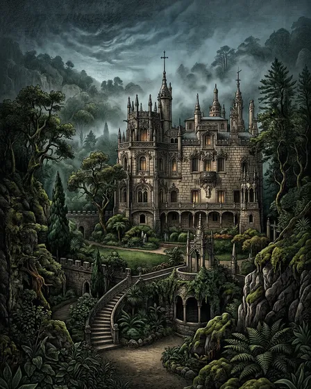 Sintra Palaces Vertical Prints - Removed First Variation