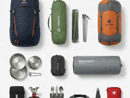 German Outdoor Camping Equipment Value Package E-Commerce Product Images