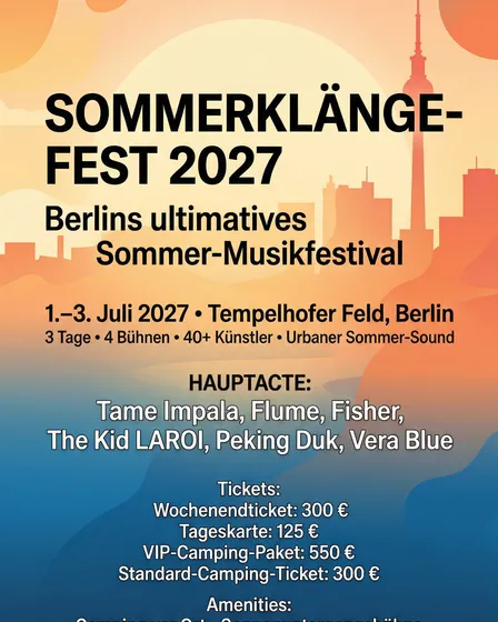 SOMMERKLÄNGE-FEST 2027 Festival Poster