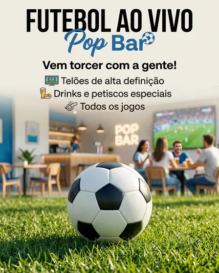 Pôster Evento Futebol Pop Bar