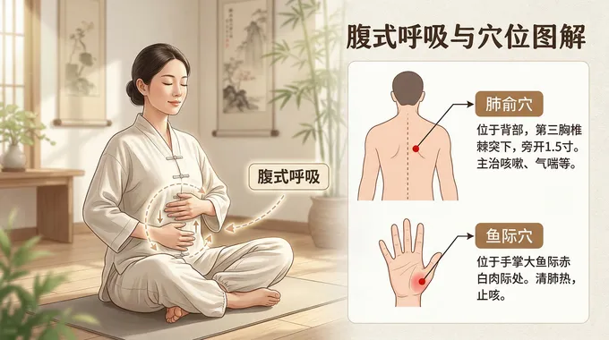 腹式呼吸与穴位图解