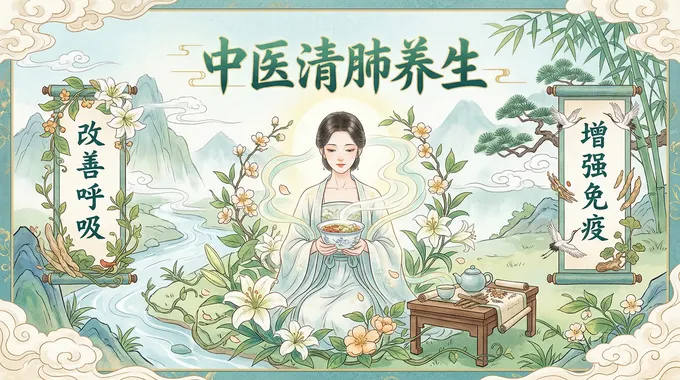 中医养肺概念图