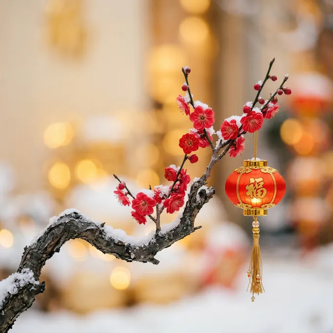 新春氛围装饰图